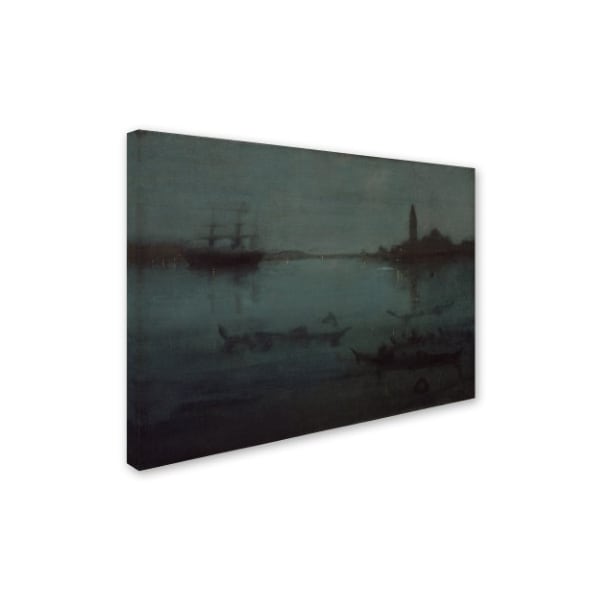 Whistler 'Nocturne In Blue And Silver The Lagoon Venice' Canvas Art,35x47